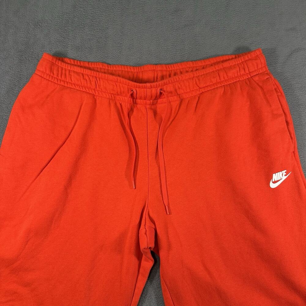 NIKE Women's Sweatpants X-Large Loose Fit Fleece Pants BV4093-673 Orange - Picture 5 of 8